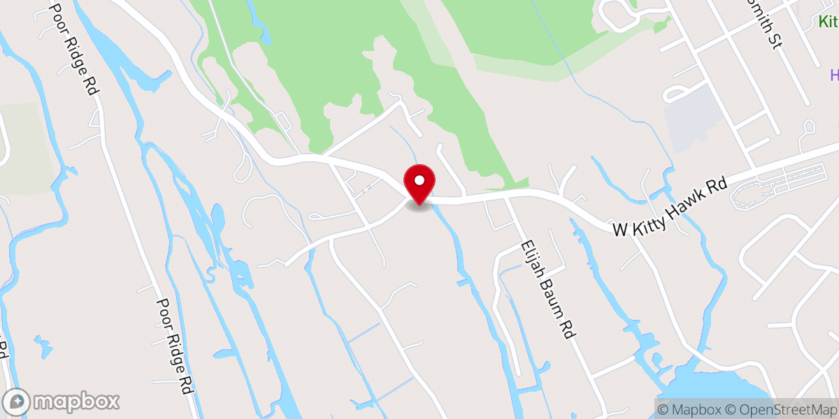 Map showing location of Unitarian Universalist Congregation of the Outer Banks