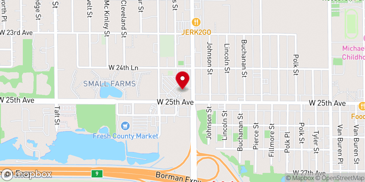 Map showing location of Saint Timothy Community Church