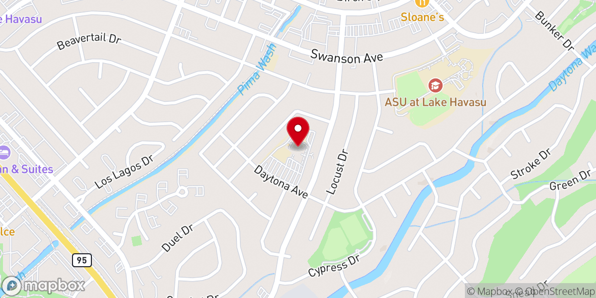 Map showing location of Our Lady of the Lake Catholic School