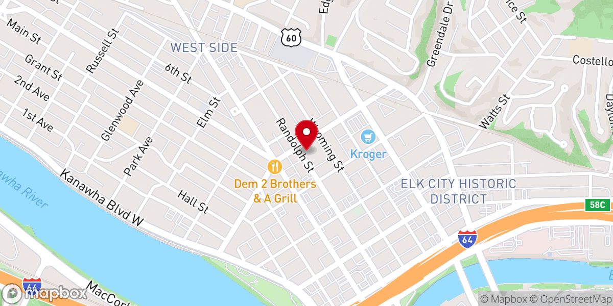 Map showing location of Boyd Memorial Church in Christ