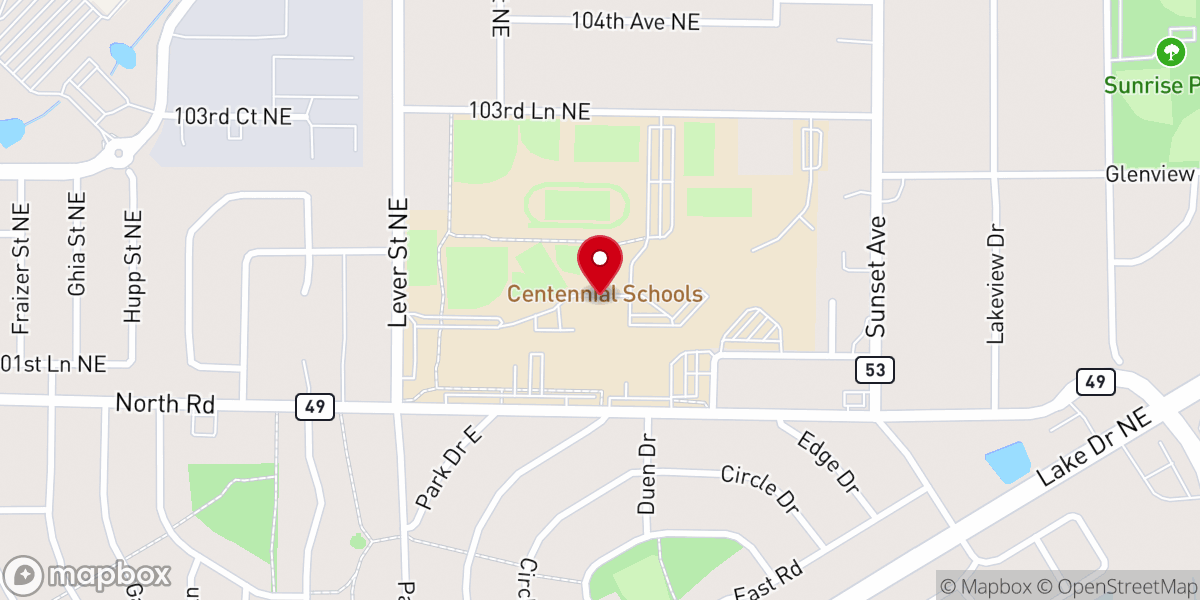Map showing location of Grace Church North