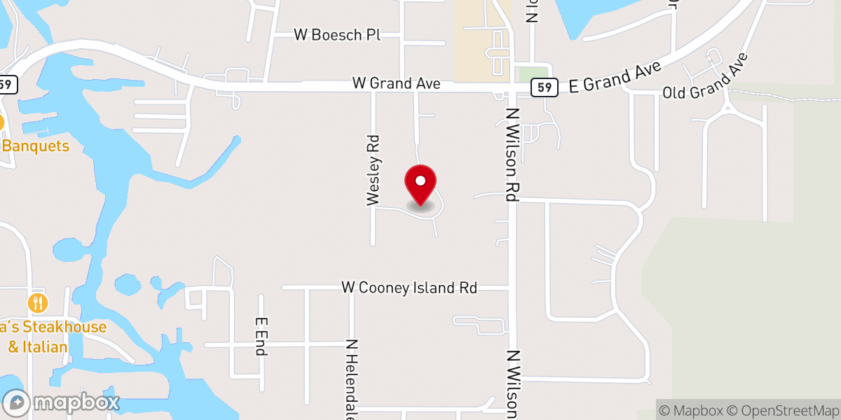 Map showing location of United Methodist Church & Joyful Abundance Resale Shop
