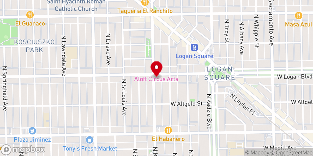 Map showing location of Grace United Methodist Church (Grace Church of Logan Square)