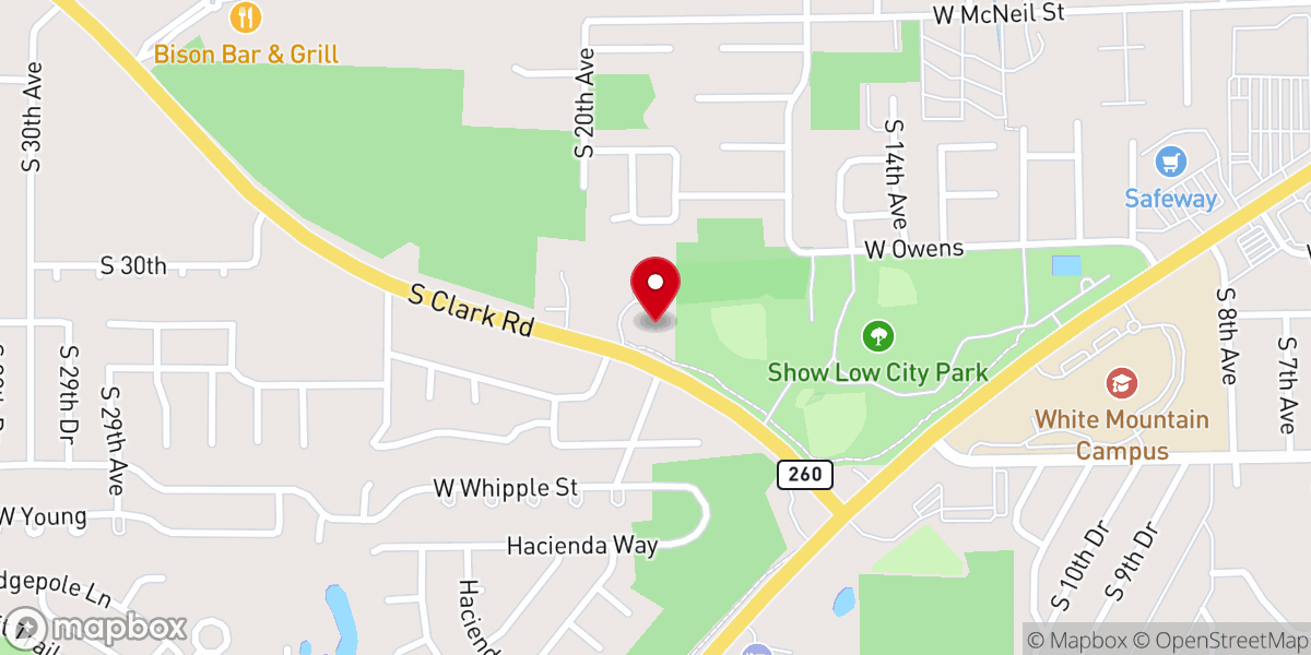 Map showing location of New Life Community Church
