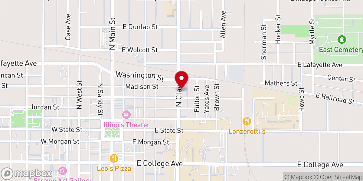 Map showing location of Lighthouse Baptist Church