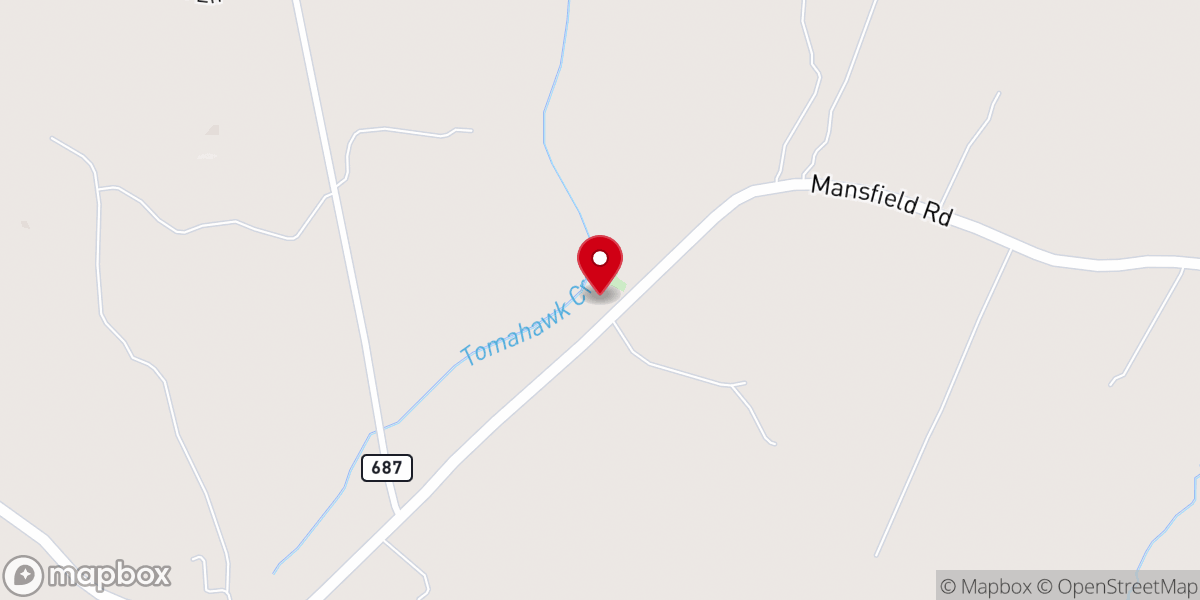 Map showing location of Mount Gillian New Site Church