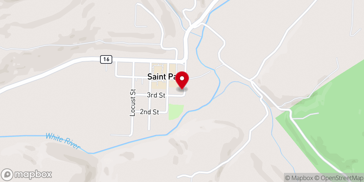 Map showing location of St Paul Full Gospel Church