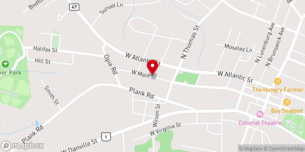 Map showing location of Echo's of Praise Ministry