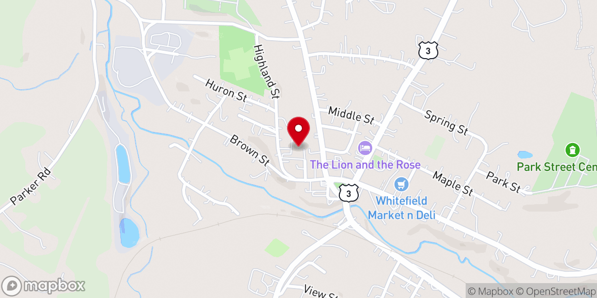 Map showing location of Victory Baptist Church