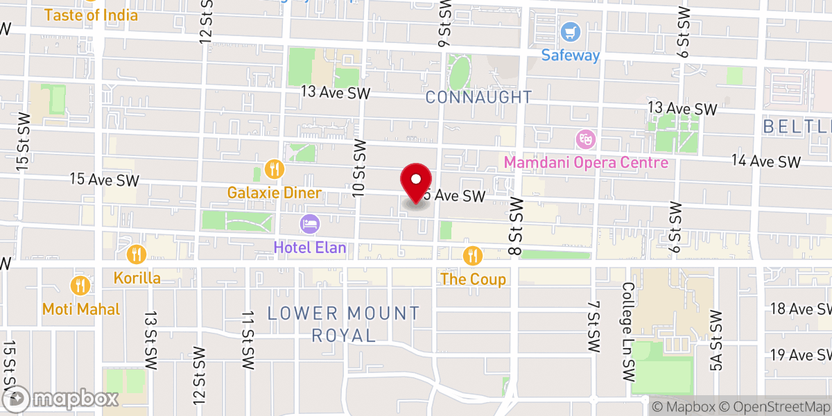 Map showing location of Grace Presbyterian Church