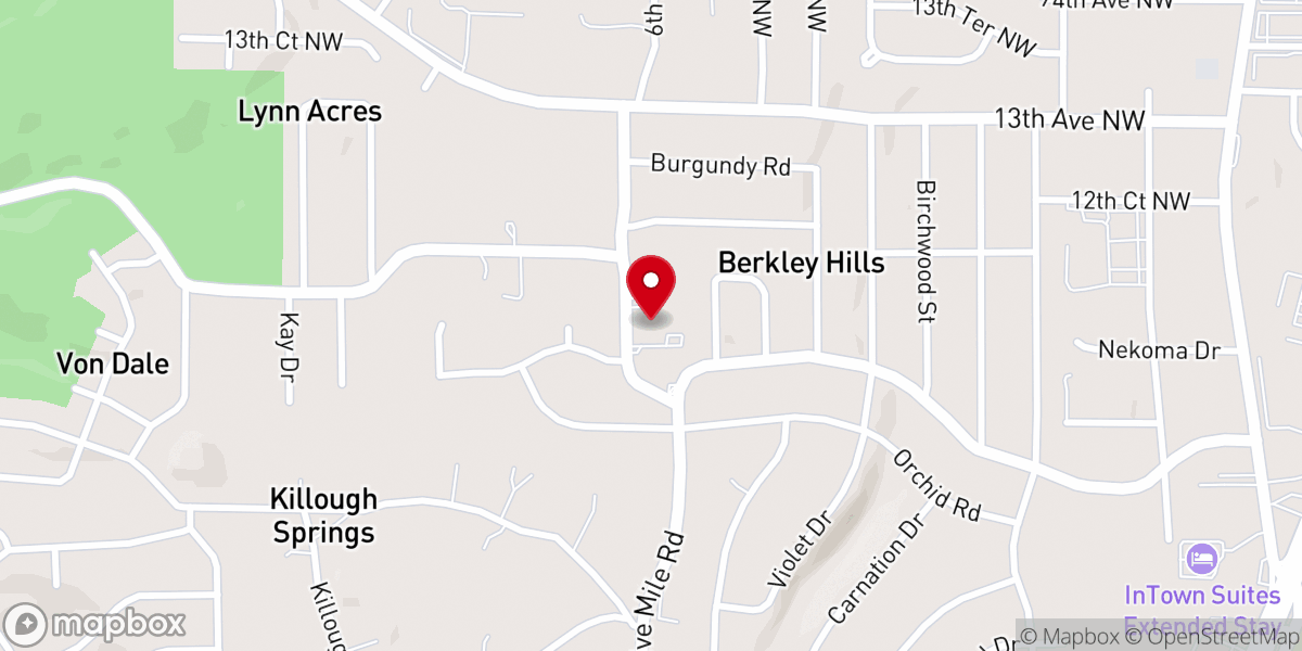 Map showing location of Calvary Resurrection Christian Church