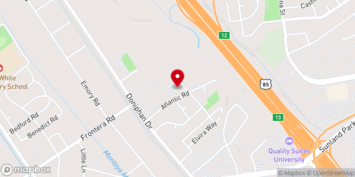 Map showing location of San Judas Tadeo Catholic Church