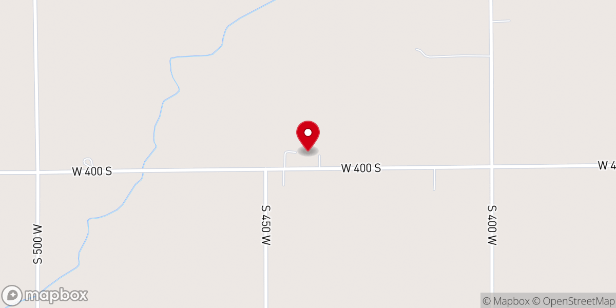Map showing location of Maple Run Friends Church