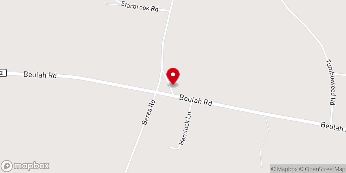 Map showing location of Berea Advent Church