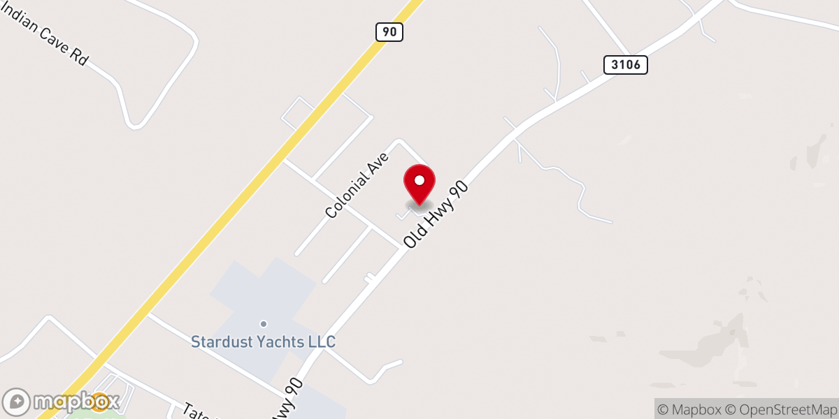 Map showing location of Saint Peter Catholic Church