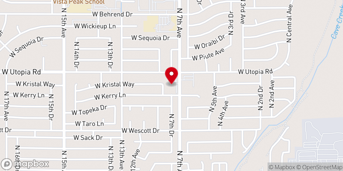 Map showing location of Sunrise United Methodist Church