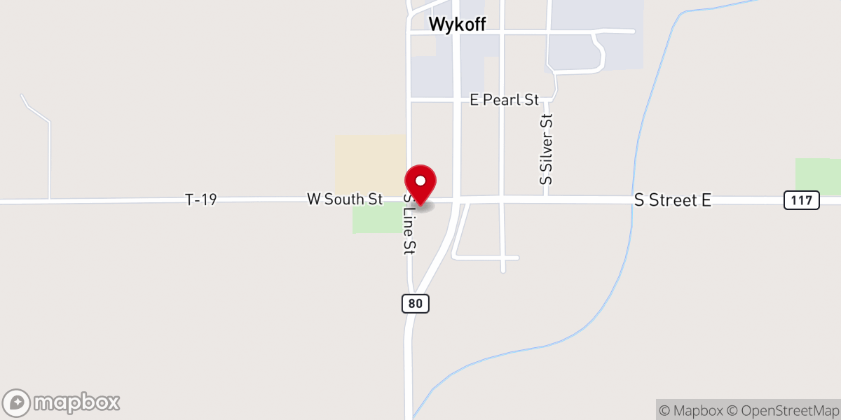 Map showing location of St John's Parsonage
