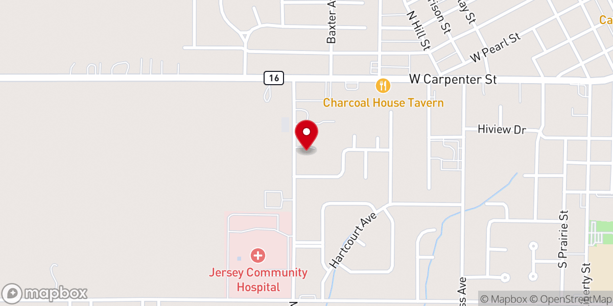 Map showing location of New Life Church of the Nazarene
