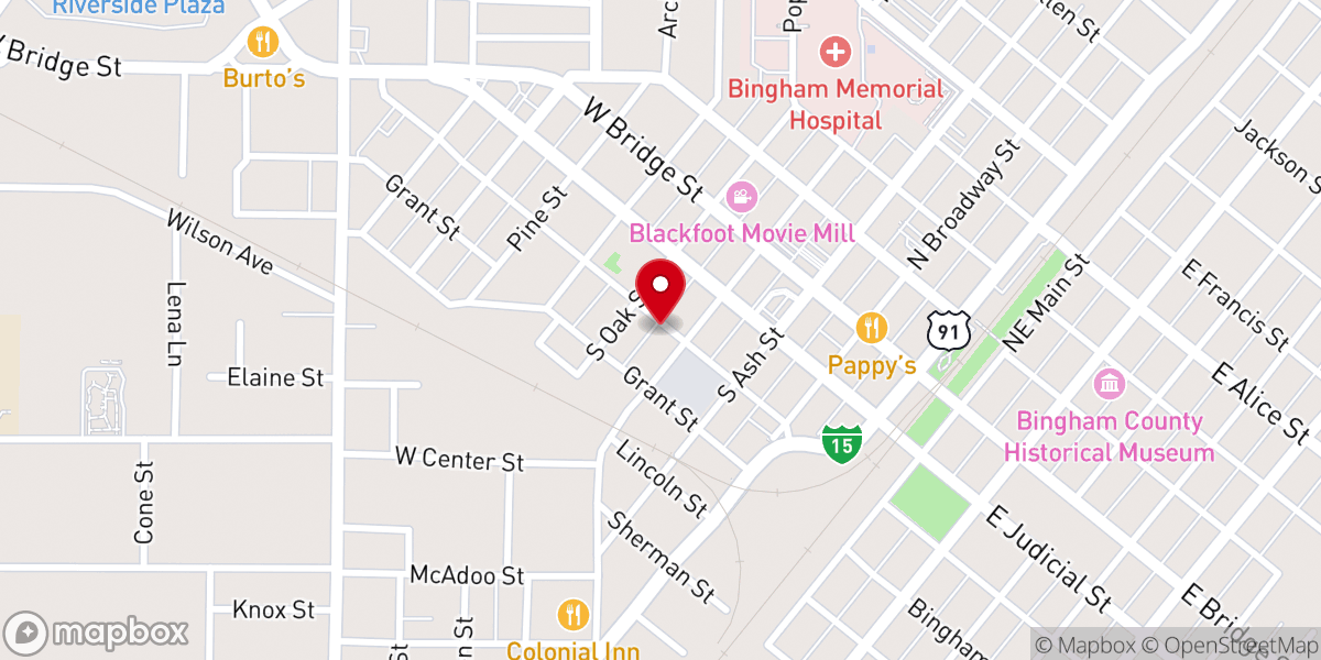 Map showing location of Bible Discovery Center