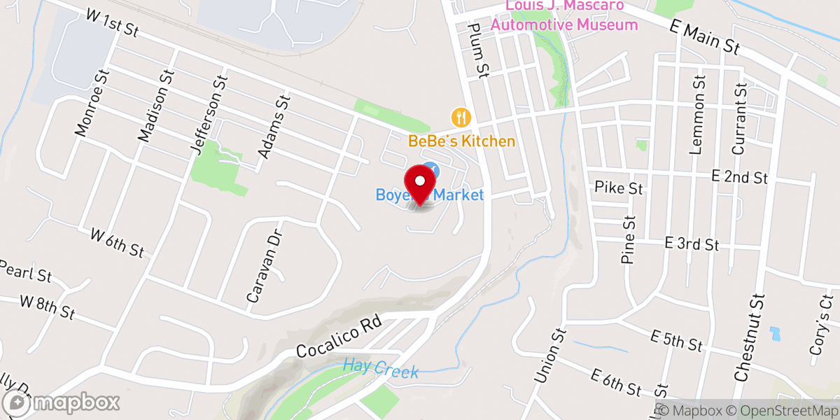 Map showing location of St Mark's Lutheran Church