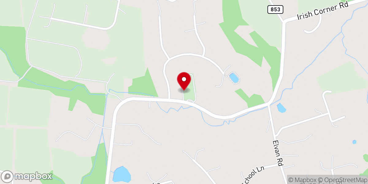 Map showing location of Mt Olivet United Methodist Church