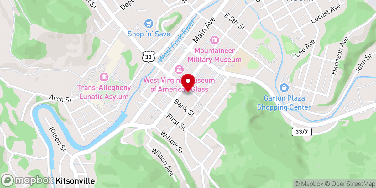 Map showing location of St Paul's Episcopal Church