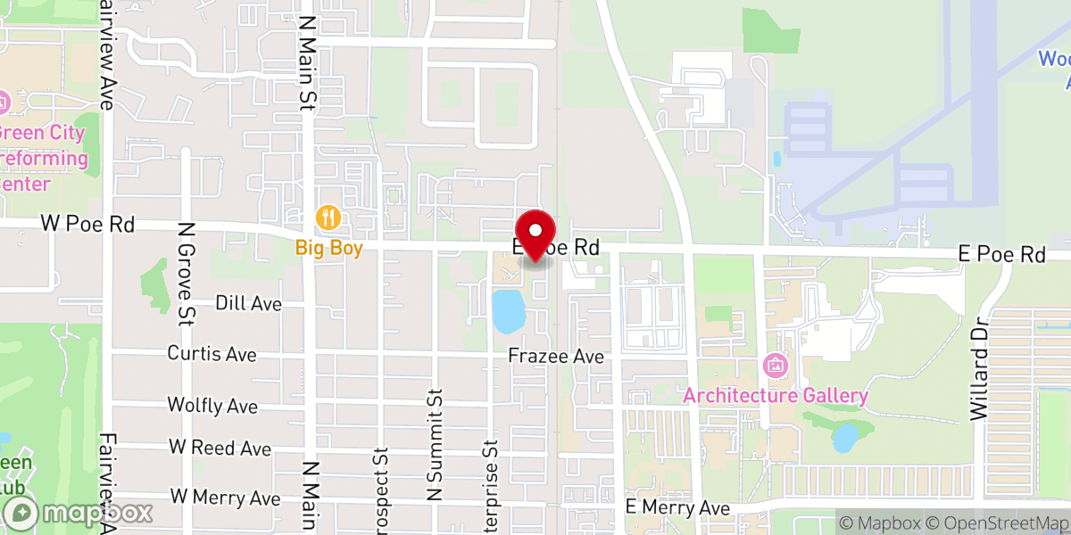 Map showing location of The Willow Center
