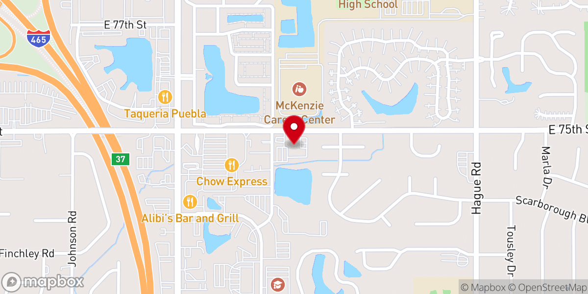 Map showing location of New Horizons Church