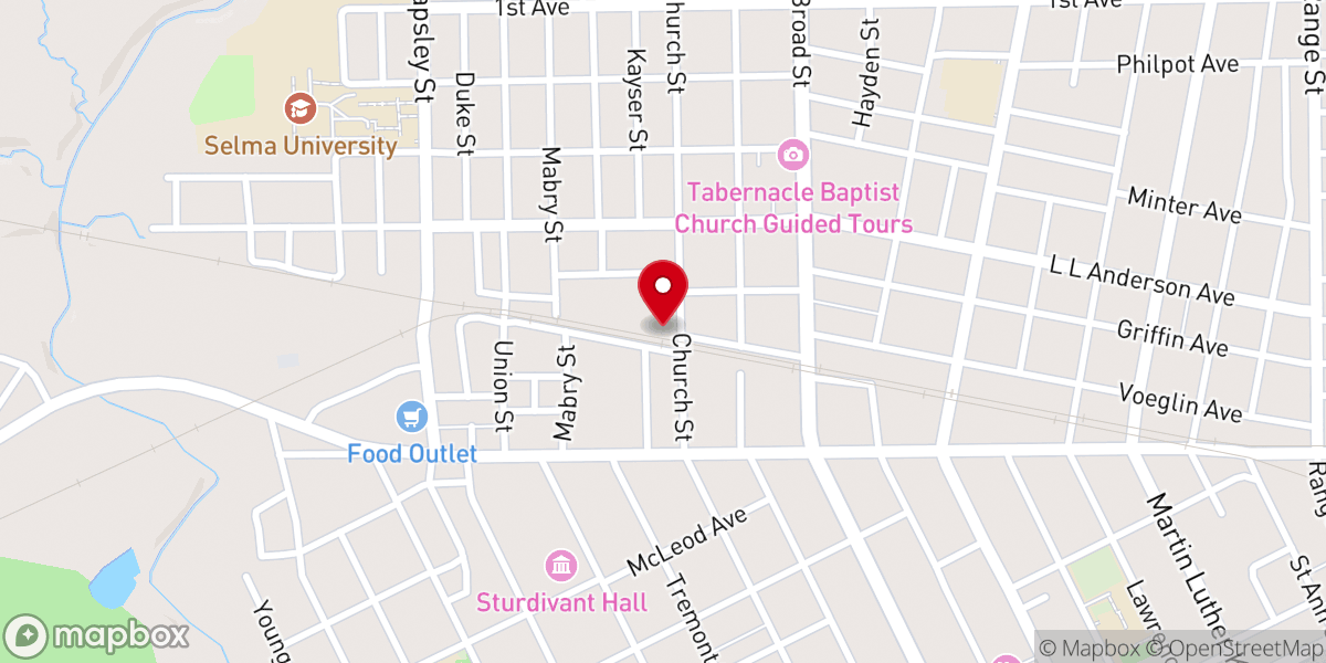 Map showing location of Saint Elizabeth Convent
