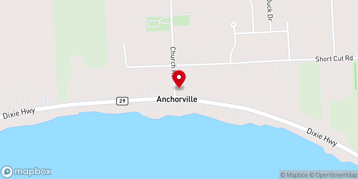 Map showing location of Immaculate Conception Church