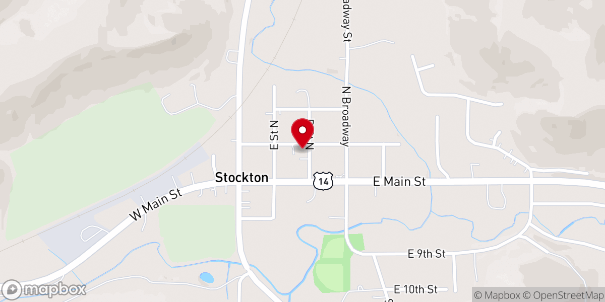 Map showing location of Stockton City Office