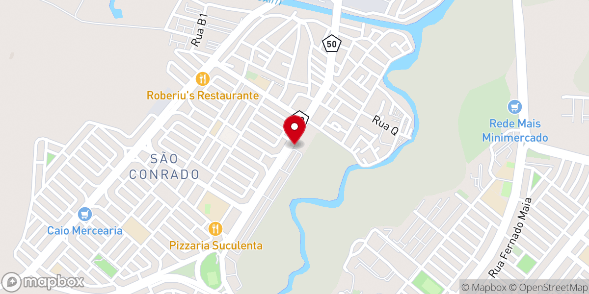 Map showing location of Assembléia de Deus Bom Retiro