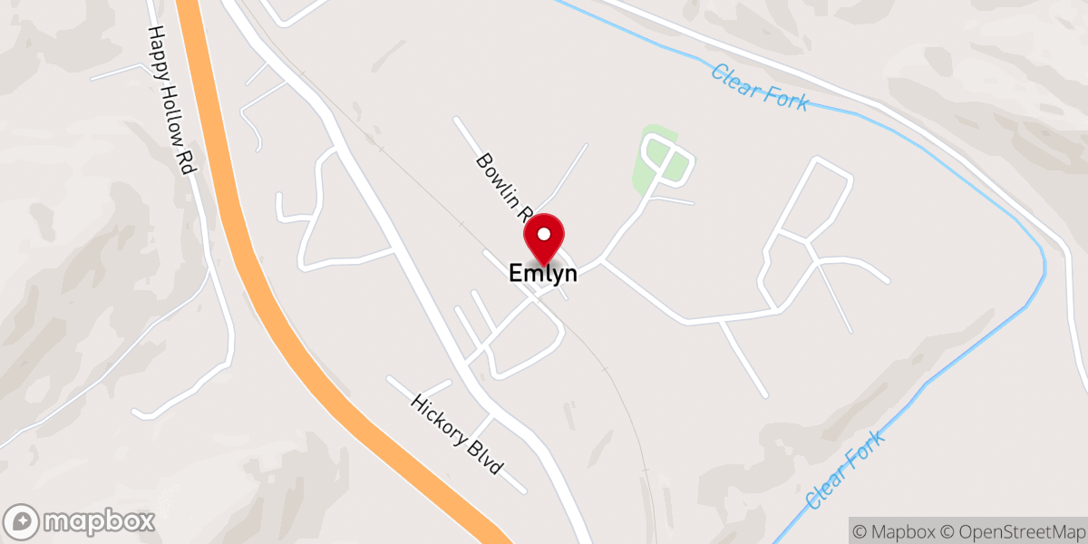Map showing location of Emlyn Church Of God