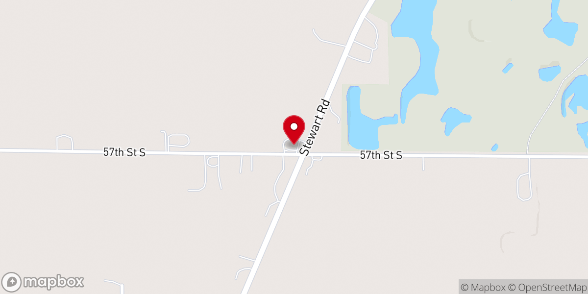 Map showing location of Island United Methodist Church