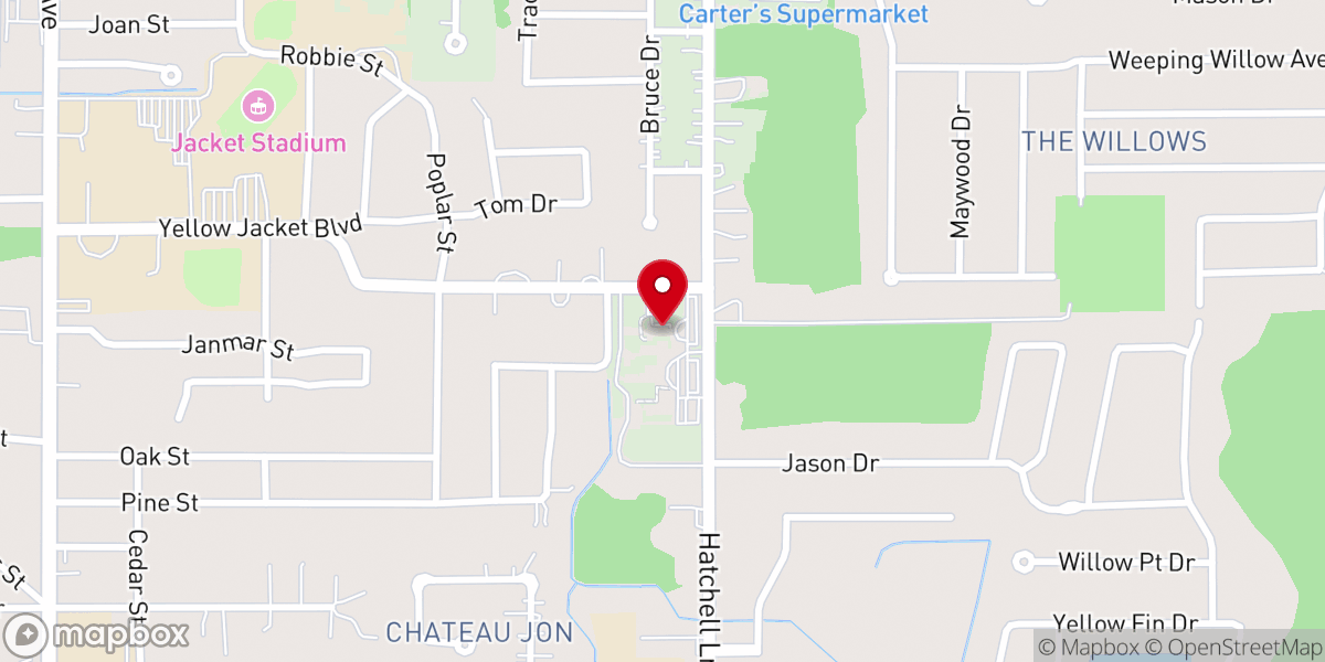 Map showing location of Immaculate Conception Catholic Church