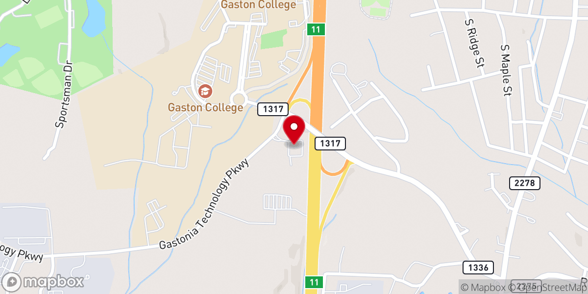 Map showing location of Our Savior's Lutheran Church