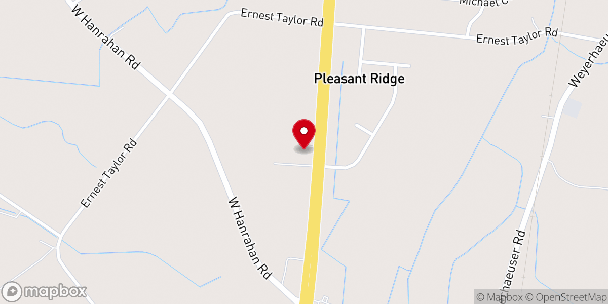 Map showing location of Faith Baptist Church
