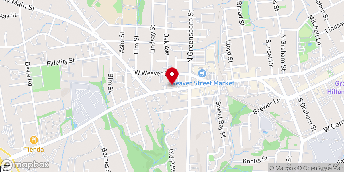 Map showing location of Chapel Hill Christian Church