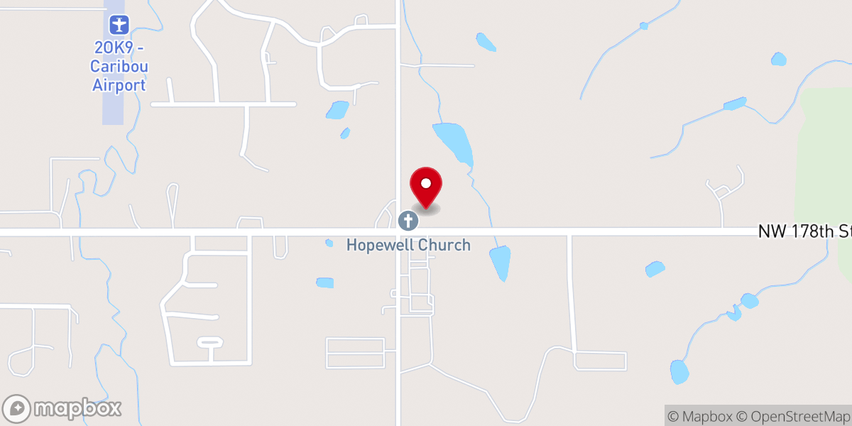 Map showing location of TPChurch