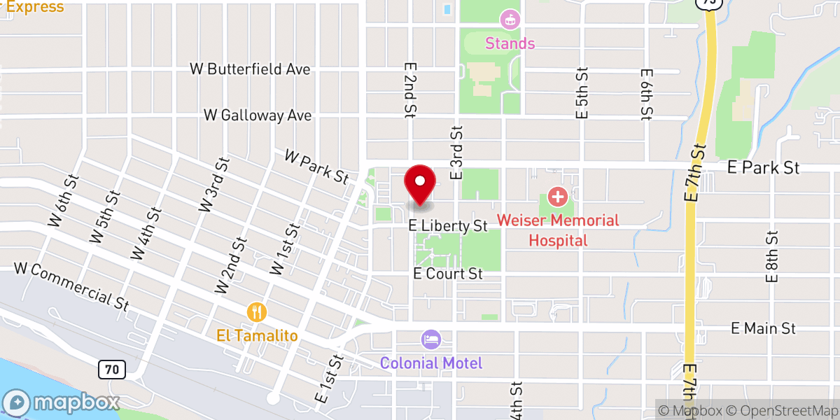 Map showing location of Saint Agnes Catholic Church