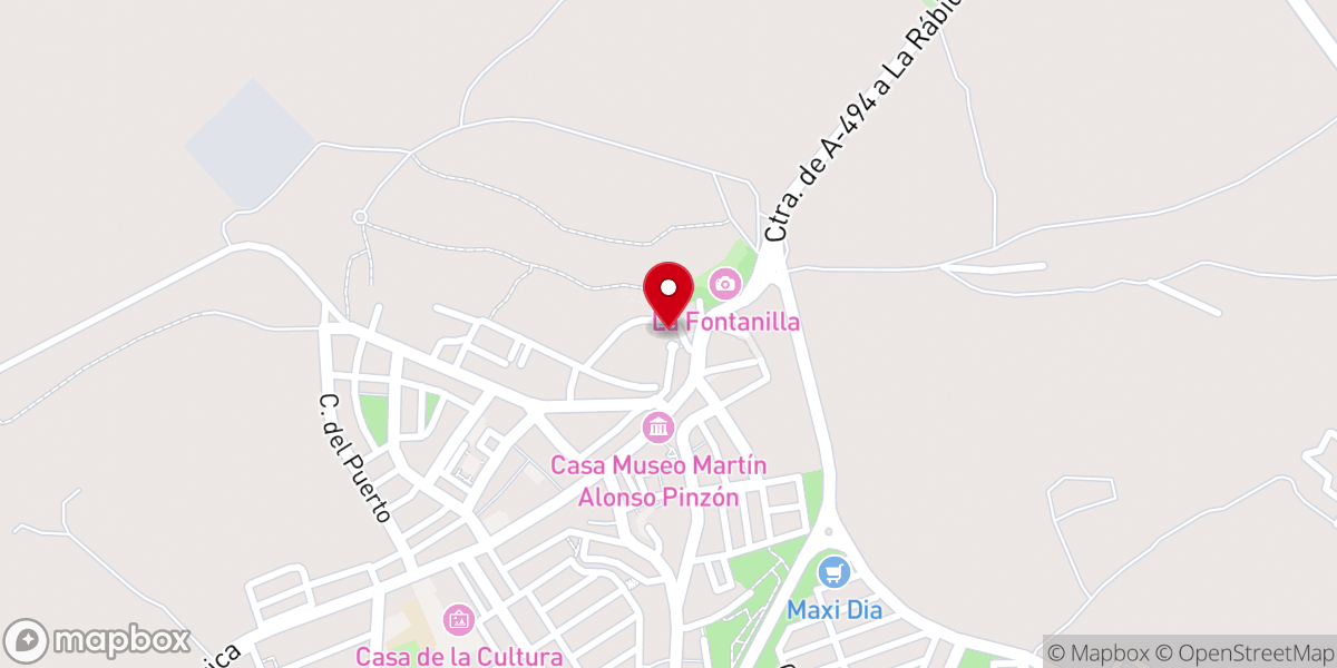 Map showing location of Iglesia de San Jorge Mártir