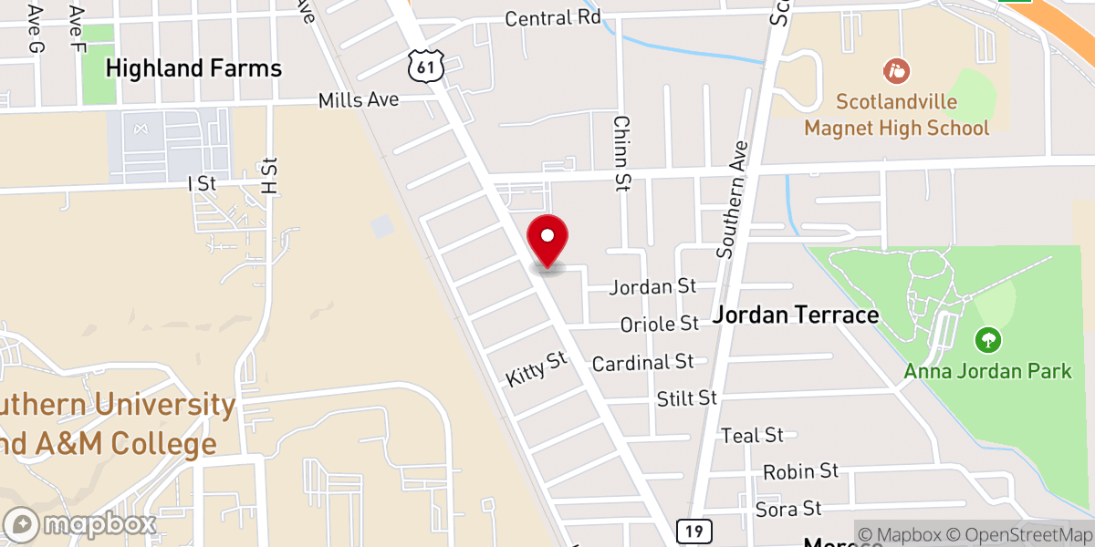 Map showing location of Bible Believers Church