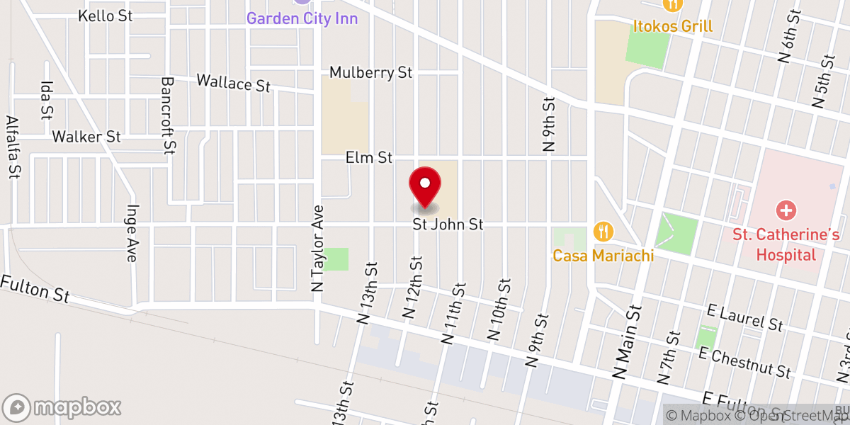 Map showing location of St Mary Catholic Church
