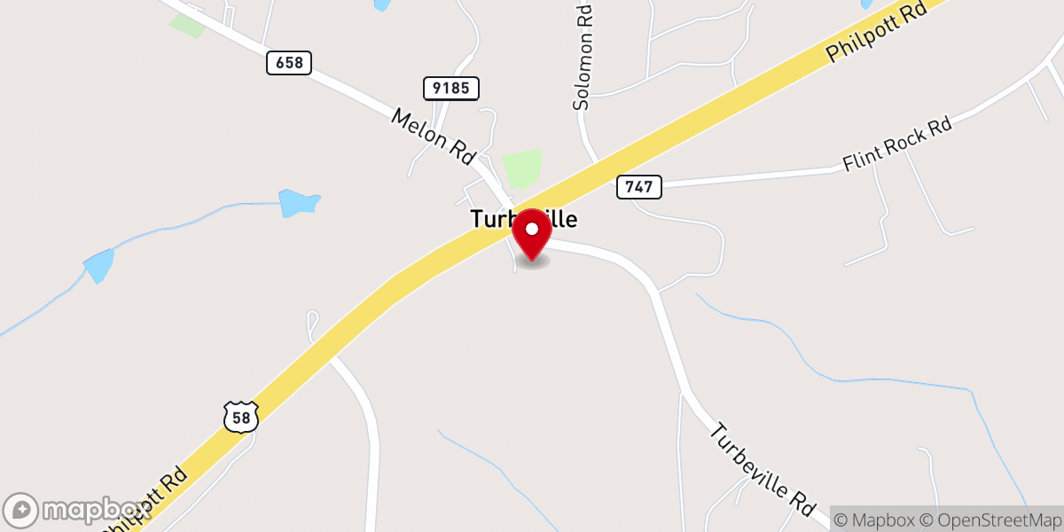 Map showing location of Mt Carmel Presbyterian Church