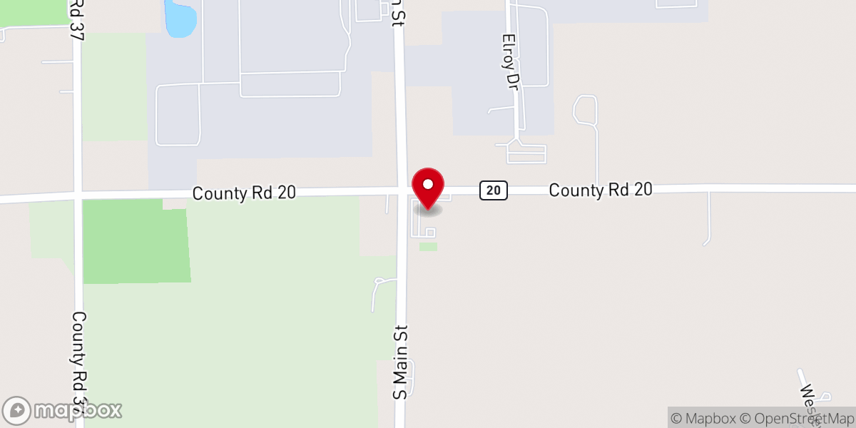 Map showing location of Griner Church