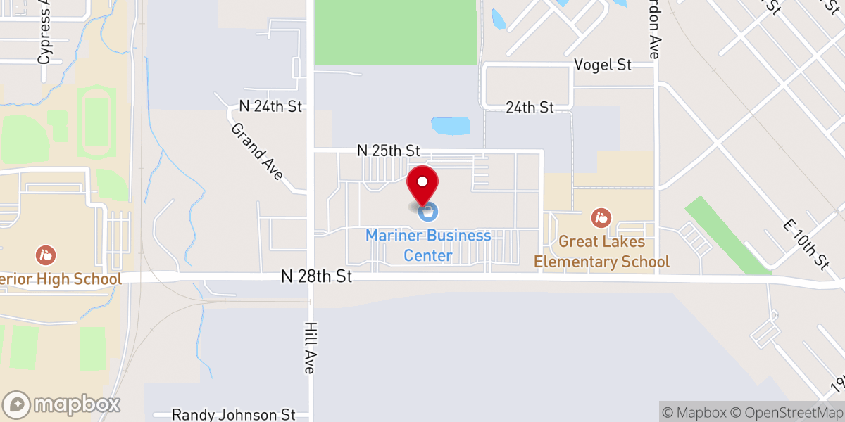 Map showing location of Mariner Business Center