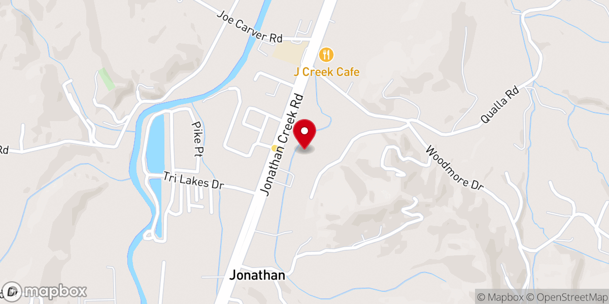 Map showing location of Shady Grove Church
