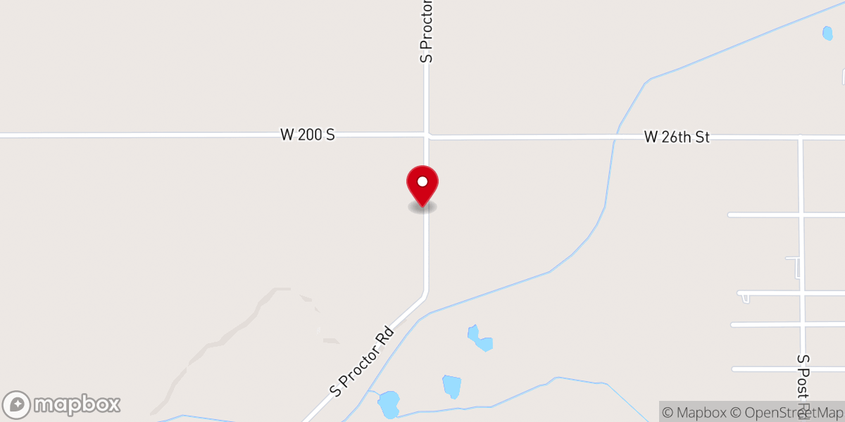 Map showing location of East Central Indiana Emmaus Chrysalis Community Inc