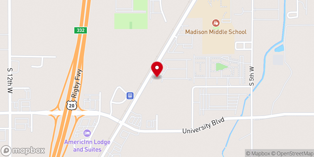 Map showing location of Anytime Fitness