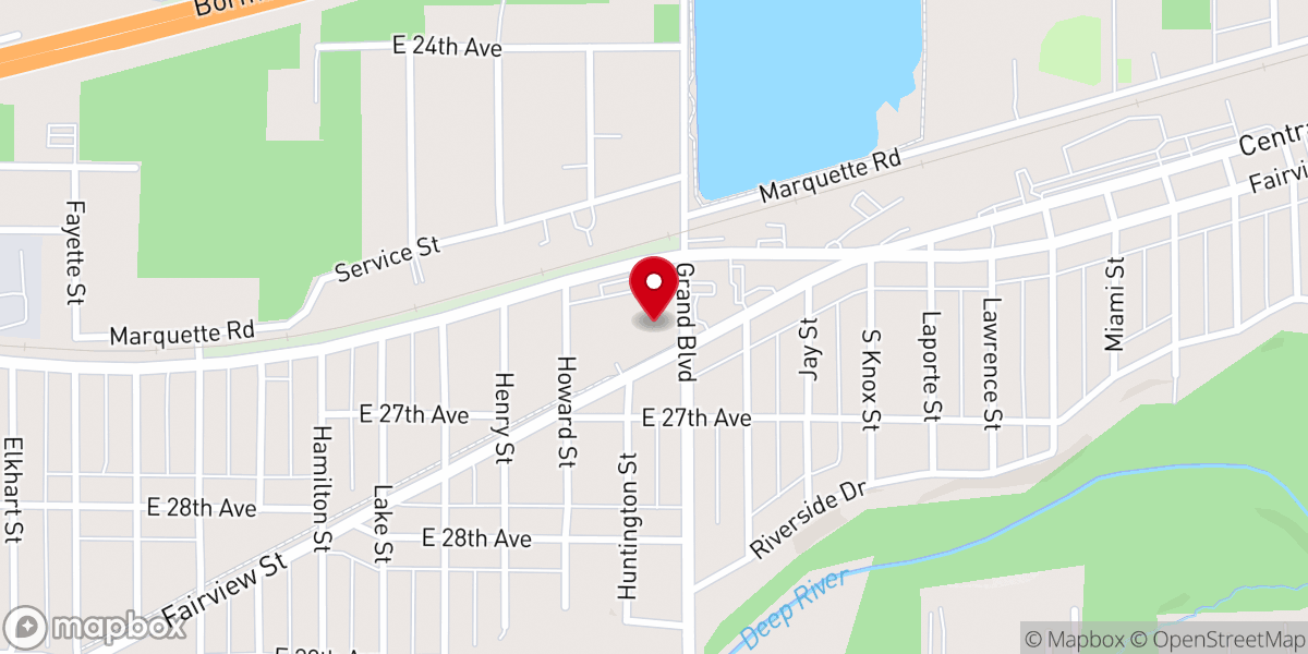 Map showing location of Bloodline City Church